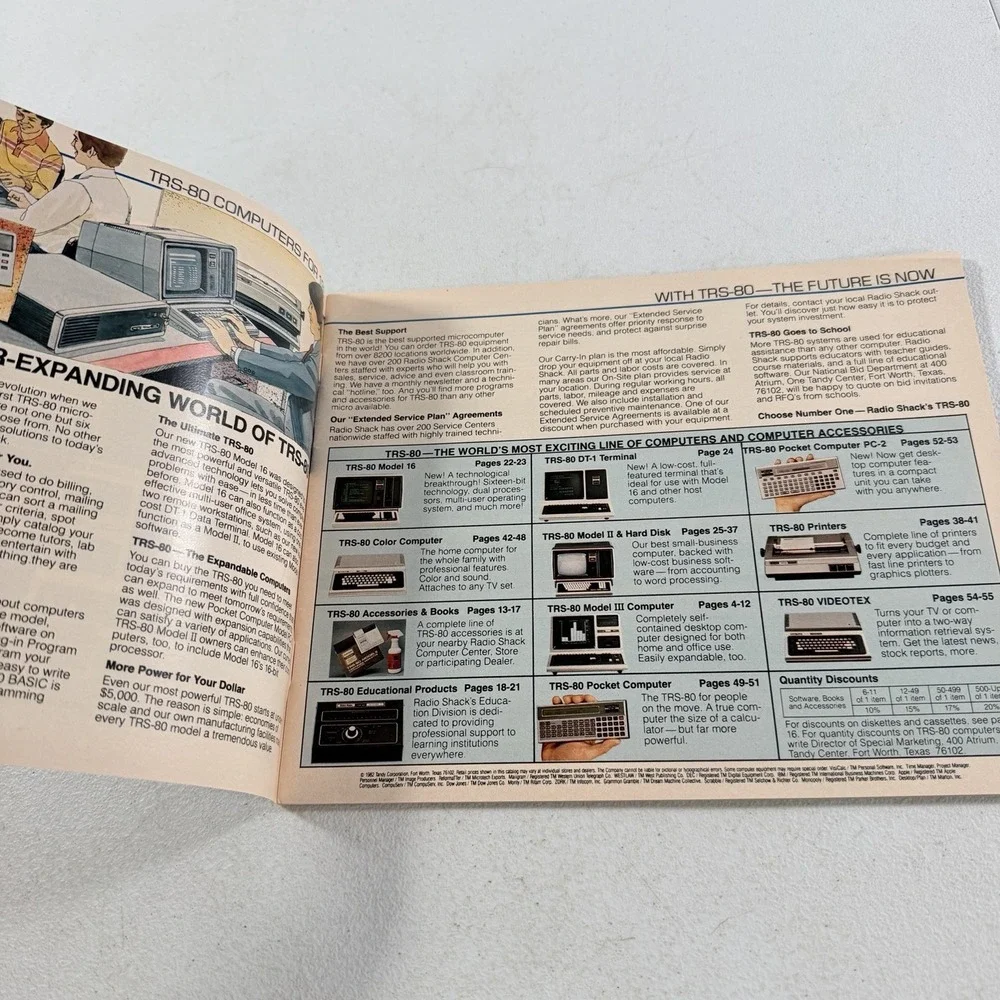 Vintage 1982 RADIO SHACK TRS-80 Microcomputer Catalog RSC-7 Computer - Picture 4 of 8